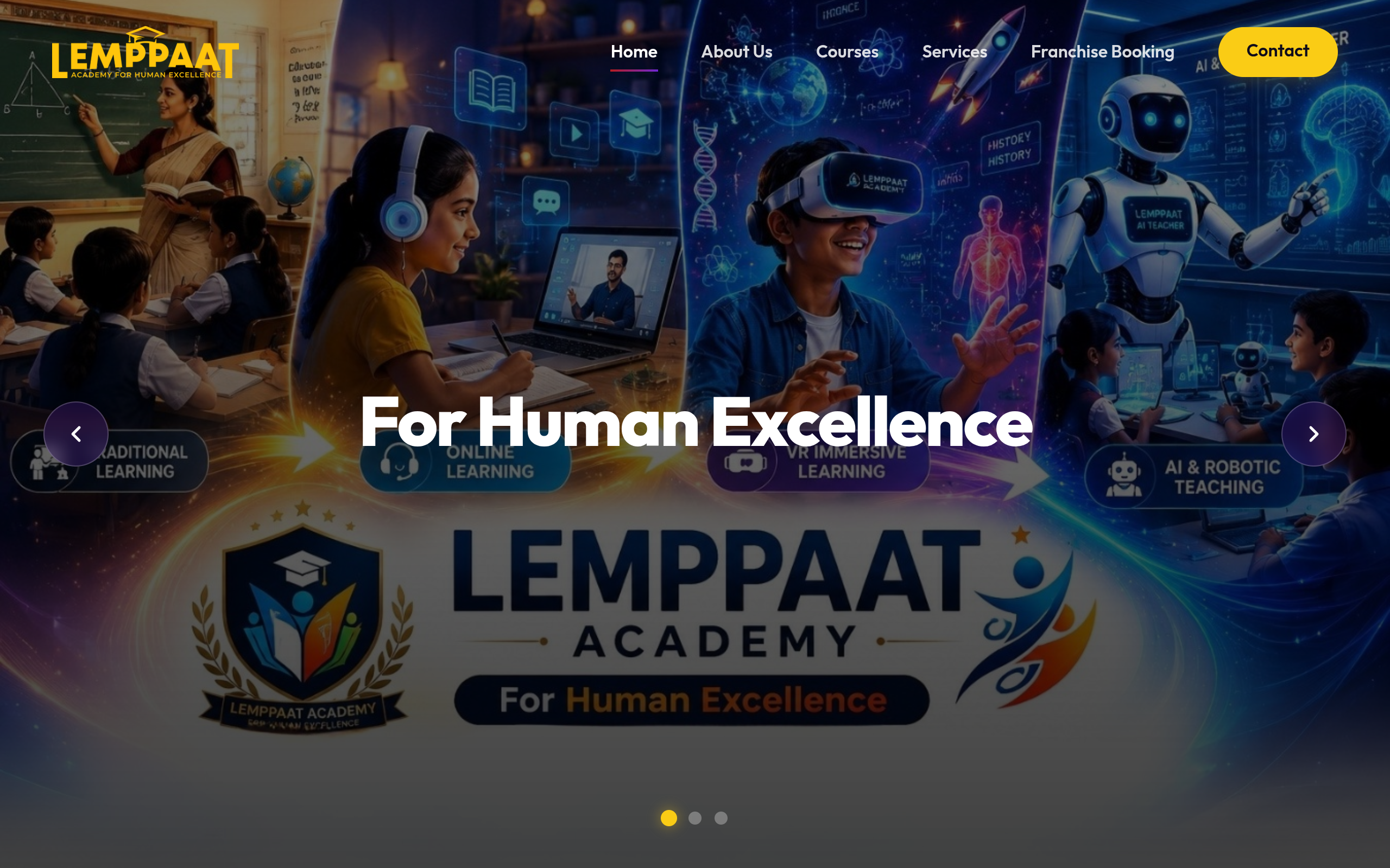 Lemppaat Academy Homepage Screenshot